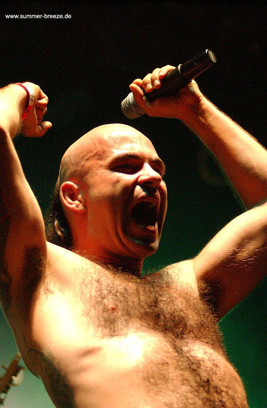 Bild eines Mitglied der Band Die Apokalyptischen Reiter beim Live Auftritt.